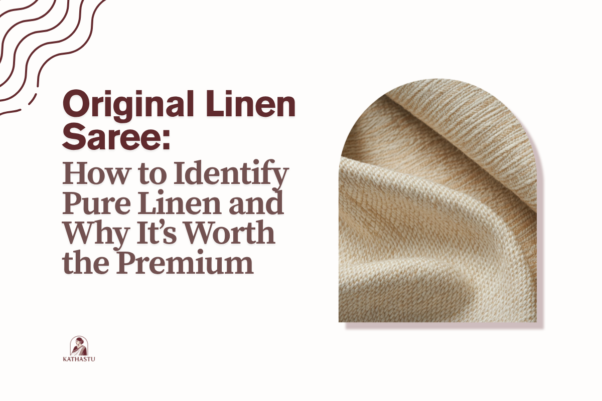 Original Linen Saree: How to Identify Pure Linen and Why It’s Worth the Premium